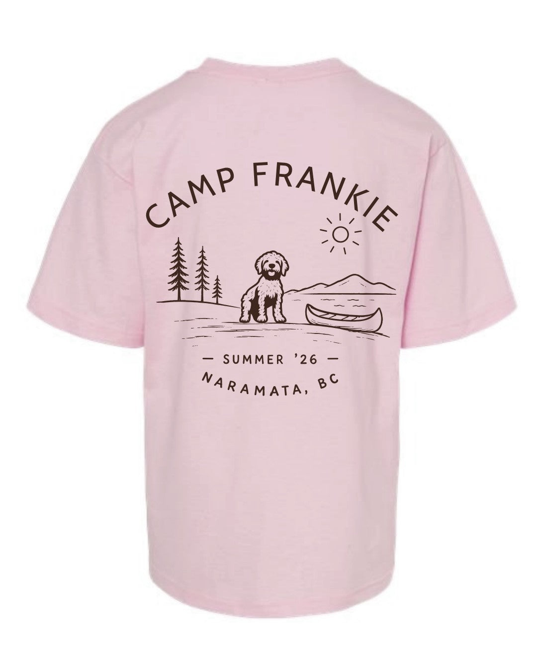 Camp Frankie - Kids Tee Pink